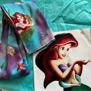 NWT Little Mermaid Ariel Jewel Tone Scarf